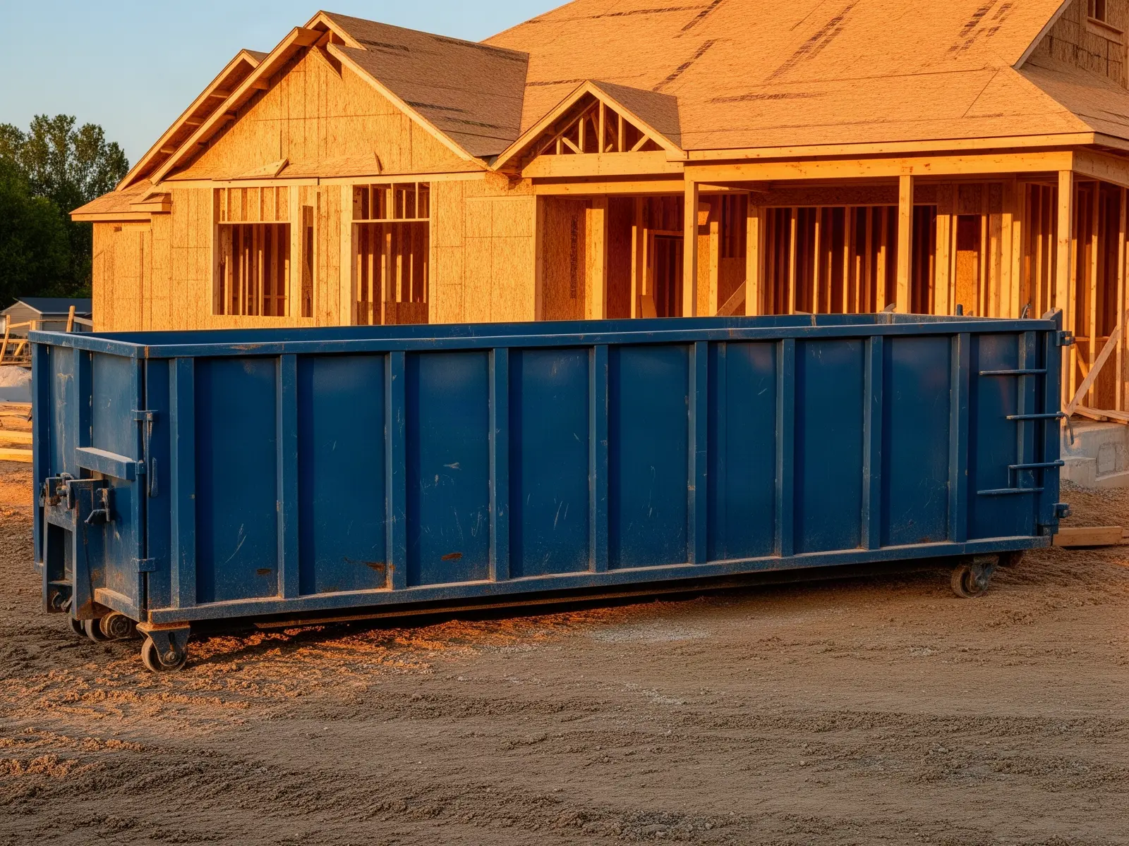 Roll-off dumpster from Martin Brothers Dumpster Rental in Alexandria, VA